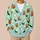Halloween Pumpkins, Bats and Ghosts for Cozy Autumn Layering and Casual Womenswear All-over Print Knitted Cardigan - 6