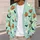 Halloween Pumpkins, Bats and Ghosts for Cozy Autumn Layering and Casual Womenswear All-over Print Knitted Cardigan - 5