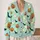 Halloween Pumpkins, Bats and Ghosts for Cozy Autumn Layering and Casual Womenswear All-over Print Knitted Cardigan - 2
