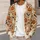 Pumpkins, Friendly Ghosts and Bats for Autumn Halloween Layering and Fall Gatherings All-over Print Knitted Cardigan - 5