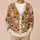 Pumpkins, Friendly Ghosts and Bats for Autumn Halloween Layering and Fall Gatherings All-over Print Knitted Cardigan - 6