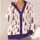 Watercolor Evergreen Trees for Cozy Winter Layering and Festive Everyday Style for Women All-over Print Knitted Cardigan - 4