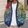 Rainbow Wildflower Blooms for Vacation Layering and Autumn Weekend Outings for Women All-over Print Knitted Cardigan - 5