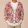 Pink Cherry Blossom Floral Motifs for Vacation Date Nights and Everyday Layering Style All-over Print Knitted Cardigan - 6