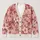 Pink Cherry Blossom Floral Motifs for Vacation Date Nights and Everyday Layering Style All-over Print Knitted Cardigan - 1