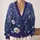 Moonlit Purple Wildflower Meadow Style for Autumn Travel, Vacations, and Date Nights All-over Print Knitted Cardigan - 2
