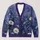 Moonlit Purple Wildflower Meadow Style for Autumn Travel, Vacations, and Date Nights All-over Print Knitted Cardigan - 1