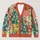 Colorful Floral Patchwork Style for Casual Spring Outings and Holiday Layering Women All-over Print Knitted Cardigan - 1
