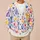 Colorful Watercolor Cat Hearts for Cozy Everyday Layering and Spring Gatherings All-over Print Knitted Cardigan - 6