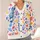 Colorful Watercolor Cat Hearts for Cozy Everyday Layering and Spring Gatherings All-over Print Knitted Cardigan - 4