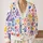 Colorful Watercolor Cat Hearts for Cozy Everyday Layering and Spring Gatherings All-over Print Knitted Cardigan - 2