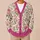 Pink Botanical Roses For Everyday Layering At Work And Weekend Garden Gatherings All-over Print Knitted Cardigan - 6