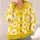 White Daisy Floral Yellow Spring Layering Look For Casual Everyday Weekend Wear All-over Print Knitted Cardigan - 4