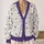 Lavender Wildflower Garden For Spring Layering And Everyday Cottage Style For Women All-over Print Knitted Cardigan - 2