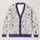 Lavender Wildflower Garden For Spring Layering And Everyday Cottage Style For Women All-over Print Knitted Cardigan - 1