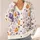 Cute Ghosts and Pumpkins for Cozy Fall Halloween Outings, Women and Teen Girls to Wear All-over Print Knitted Cardigan - 4