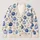 Blue Pumpkin Autumn Style for Harvest Gatherings and Cozy Seasonal Layering Gifts All-over Print Knitted Cardigan - 1