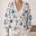Blue Pumpkin Autumn Style for Harvest Gatherings and Cozy Seasonal Layering Gifts All-over Print Knitted Cardigan - 2