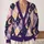 Celestial Moon And Planet Motifs For Dreamy Layering, Date Nights And Weekend Getaways All-over Print Knitted Cardigan - 2