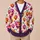 Watercolor Jack-O'-Lantern Heart Faces For Halloween Gatherings And Autumn Layering All-over Print Knitted Cardigan - 6