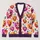 Watercolor Jack-O'-Lantern Heart Faces For Halloween Gatherings And Autumn Layering All-over Print Knitted Cardigan - 1
