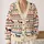 Sausage Dog Fair Isle Motifs for Cozy Weekend Layering and Everyday Womens Style All-over Print Knitted Cardigan - 2