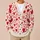 Red And Pink Hearts For Sweet Everyday Layering And Date Night Style For Women In Spring All-over Print Knitted Cardigan - 6
