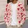 Red And Pink Hearts For Sweet Everyday Layering And Date Night Style For Women In Spring All-over Print Knitted Cardigan - 5