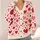 Red And Pink Hearts For Sweet Everyday Layering And Date Night Style For Women In Spring All-over Print Knitted Cardigan - 4