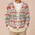 Fair Isle Snowflake Holiday Layers For Women, Cozy Winter Weekend Outfit Styling All-over Print Knitted Cardigan - 6