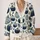 Navy And Mint Pumpkin Motifs For Autumn Halloween Layering And Cozy Everyday Women's Style All-over Print Knitted Cardigan - 2