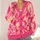 Pink Yellow Watercolor Floral Waves for Cozy Autumn Layers, Youthful Women's Style All-over Print Knitted Cardigan - 4