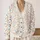 Multicolor Speckled Warm White Layers for Relaxed Autumn Outfits and Weekend Wear All-over Print Knitted Cardigan - 2