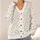 Multicolor Speckled Warm White Layers for Relaxed Autumn Outfits and Weekend Wear All-over Print Knitted Cardigan - 4
