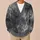 Silver Gray Shaggy Abstract Texture for Cozy Autumn Layering and Everyday Women’s Style All-over Print Knitted Cardigan - 6