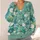 Water Lily Garden Florals for Relaxed Everyday Layering and Botanical Weekend Style All-over Print Knitted Cardigan - 4