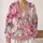 Pink Peony Blossoms for Romantic Everyday Layering and Spring Garden Weekend Style All-over Print Knitted Cardigan - 2