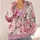 Pink Peony Blossoms for Romantic Everyday Layering and Spring Garden Weekend Style All-over Print Knitted Cardigan - 4