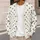 Black Paw Prints on Cream Diamond Lattice for Cozy Everyday Layering and Dog Lovers All-over Print Knitted Cardigan - 5