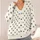 Black Paw Prints on Cream Diamond Lattice for Cozy Everyday Layering and Dog Lovers All-over Print Knitted Cardigan - 4
