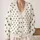 Black Paw Prints on Cream Diamond Lattice for Cozy Everyday Layering and Dog Lovers All-over Print Knitted Cardigan - 2