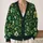 Emerald Shamrock Clover Garden For St. Patrick’s Day Layering And Casual Outings For Women All-over Print Knitted Cardigan - 2