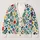 Bright Colorful Floral Leaf Motif for Spring Layering and Everyday Style for Women All-over Print Knitted Cardigan - 1