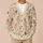 Tulip Floral Botanical Blooms for Beach Vacations and Spring Layering for Women Style All-over Print Knitted Cardigan - 6