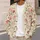 Tulip Floral Botanical Blooms for Beach Vacations and Spring Layering for Women Style All-over Print Knitted Cardigan - 5