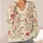 Tulip Floral Botanical Blooms for Beach Vacations and Spring Layering for Women Style All-over Print Knitted Cardigan - 4