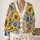 Sunflower Daisy Rose Garden for Casual Dates and Everyday Bohemian Style for Women All-over Print Knitted Cardigan - 2