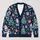 Santa Claus Christmas Trees and Gifts for Festive Holiday Layering for Women at Home All-over Print Knitted Cardigan - 1