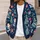 Santa Claus Christmas Trees and Gifts for Festive Holiday Layering for Women at Home All-over Print Knitted Cardigan - 5