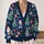 Santa Claus Christmas Trees and Gifts for Festive Holiday Layering for Women at Home All-over Print Knitted Cardigan - 2